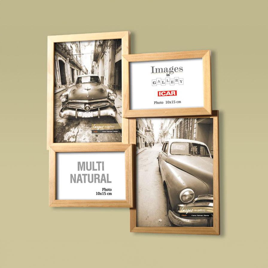 Holzrahmen Galerie MULTI NATURAL 44 0N natur